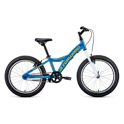 FORWARD Велосипед Forward Comanche 1.0 (2020) горный кол.:20" голубой/желтый 10.4кг (RBKW01601002) RBKW01601002