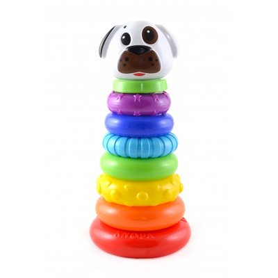 Knopa Развивающая игрушка Knopa Пирамида Собачка 7 колец 27 см 82012