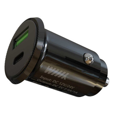 Wiiix Автомобильное зарядное устройство WIIIX , 2xUSB, 3A, белый UCC-2-40 