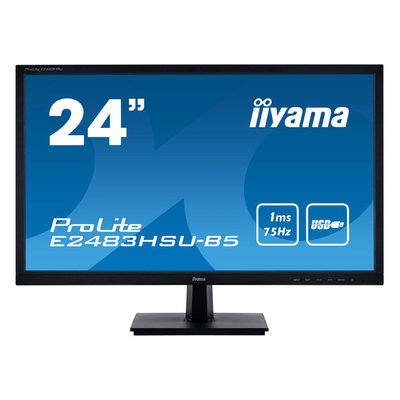 IIYAMA Монитор IIYAMA ProLite 24", черный E2483HSU-B5 