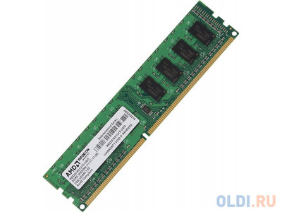 Amd Оперативная память 2Gb (1x2Gb) PC3-12800 1600MHz DDR3 DIMM CL11 AMD R532G1601U1S-UGO R532G1601U1S-UGO