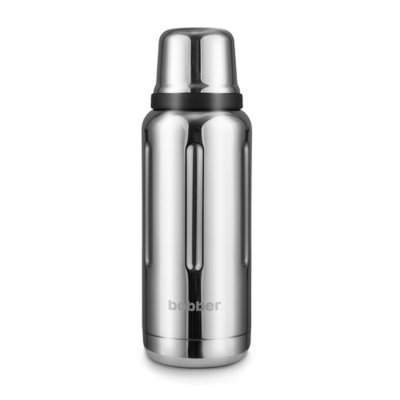 Bobber Термос BOBBER Flask-1000, 1л, серебристый FLASK-1000/GLOSSY 