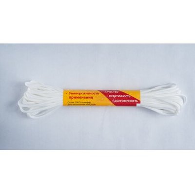 Tech-Krep Шнур вязаный Tech-KREP бытовой белый 3 мм 20 м