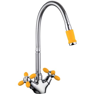 Fashun Смеситель для кухни Fashun A43127-9 Желтый Хром A43127-9