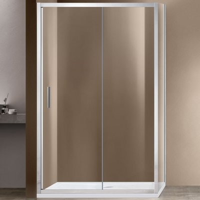 Vincea Душевой уголок Vincea Garda VSR-1G9013CL 130х90 профиль Хром стекло прозрачное VSR-1G9013CL