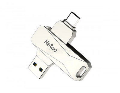 Netac Флешка Netac U782, 32Gb, USB 3.0/USB Type-C, Серебристый NT03U782C-032G-30PN NT03U782C-032G-30PN