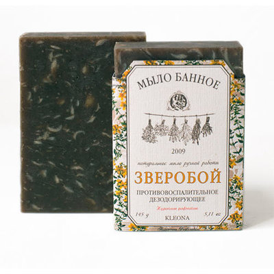 Kleona Kleona Мыло твердое "Зверобой", противовоспалительное, 145 мл (Kleona, ) KLEO0108-0145
