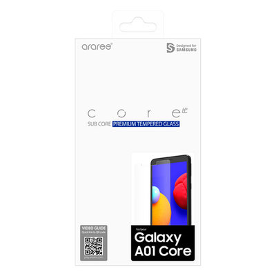 Samsung Защитное стекло для экрана SAMSUNG araree by KDLAB для Samsung Galaxy A01 Core, прозрачная, 1 шт [gp-tta013kdatr] GP-TTA013KDATR