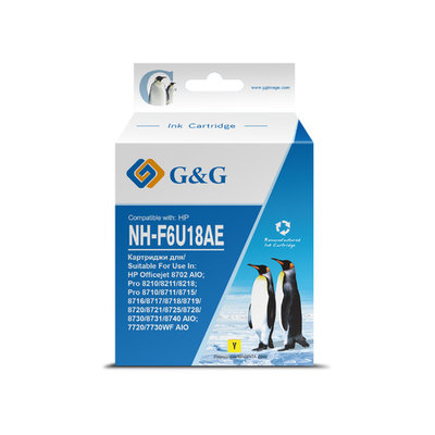 G&G Картридж G&G , F6U18AE, желтый NH-F6U18AE 