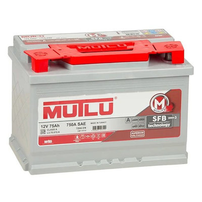 Mutlu Аккумлятор автом. Mutlu SFB 3 75Aч 720A (L3.75.072.A) L3.75.072.A