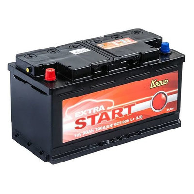 КАТОД EXTRA START Аккумлятор автом. Катод Extra Start Extra Start 90Aч 720A (6СТ-90N L+ (L5)) 6СТ-90N L+ (L5)