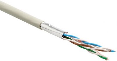 Hyperline Кабель витая пара FTP 6 кат. 4 пары Hyperline UFTP4-C6-P26-IN-LSZH-GY-100 