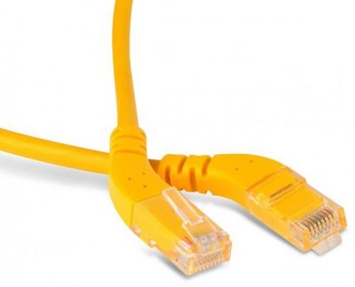 Hyperline Кабель патч-корд UTP 6 кат. 5м. Hyperline PC-APM-UTP-RJ45/L45-RJ45/L45-C6-5M-LSZH-YL 