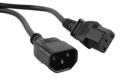 Hyperline Кабель питания Hyperline PWC-IEC13-IEC14-1.8-BK 