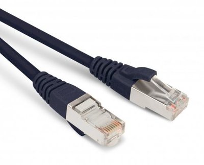 Hyperline Кабель патч-корд FTP 5e кат. 0,5м. Hyperline PC-LPM-STP-RJ45-RJ45-C5e-0.5M-LSZH-BK 