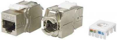Hyperline Вставка Hyperline KJ8-8P8C-C5e-180-TLS-SH-F-WH 