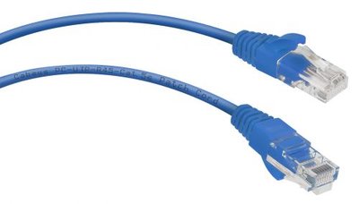 Cabeus Кабель патч-корд UTP 5e кат. 0.15м. Cabeus PC-UTP-RJ45-Cat.5e-0.15m-BL 