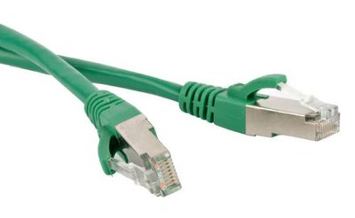 Hyperline Кабель патч-корд FTP 5e кат. 2м. Hyperline PC-LPM-STP-RJ45-RJ45-C5e-2M-LSZH-GN 