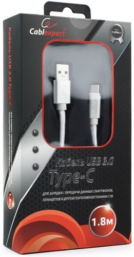 Cablexpert Кабель интерфейсный USB 3.0 Cablexpert CC-P-USBC03S-1.8M 
