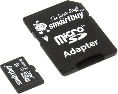 Smartbuy Карта памяти 128GB SmartBuy MicroSDXC Class 10 (SD адаптер) SB128GBSDCL10-01 