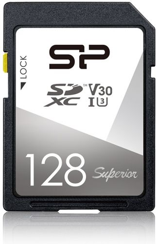Silicon Power Карта памяти 128GB Silicon Power Superior SDXC Class 10 UHS-I U3 V30 100/80 Mb/s SP128GBSDXCV3V10 