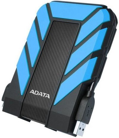 Adata Внешний жесткий диск 2.5'' ADATA 1TB HD710P USB 3.0 синий AHD710P-1TU31-CBL 