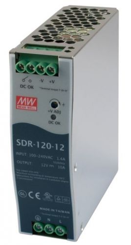 Mean Well Преобразователь AC-DC сетевой Mean Well SDR-120-12 
