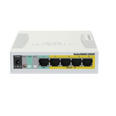 Mikrotik Коммутатор Mikrotik RouterBOARD 260GSP CSS106-1G-4P-1S