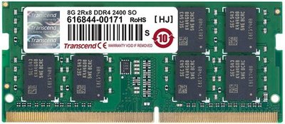 Transcend Модуль памяти SODIMM DDR4 8GB Transcend PC4-19200 2400MHz 2Rx8 CL17 1.2V TS1GSH64V4H 