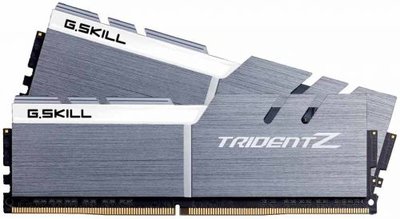 G.Skill Модуль памяти DDR4 16GB (2*8GB) G.Skill Trident Z PC4-25600 3200MHz CL16 XMP 1.35V Silver-White F4-3200C16D-16GTZSW 