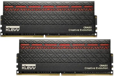 Klevv Модуль памяти DDR4 16GB (2*8GB) KLEVV PC4-21300 2666MHz CL15 CRAS II RED LED RTL KM4Z8GX2N-2666-0 