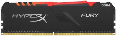 Kingston Модуль памяти DDR4 32GB Kingston HyperX Fury RGB PC4-27700 3466MHz CL17 288pin радиатор 1.35V HX434C17FB3A/32 