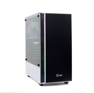PowerCase Корпус ATX Powercase CADW-F2A1 черно-белый, без БП, с окном, USB 3.0, 2*USB 2.0, audio Alisio D3 CADW-F2A1
