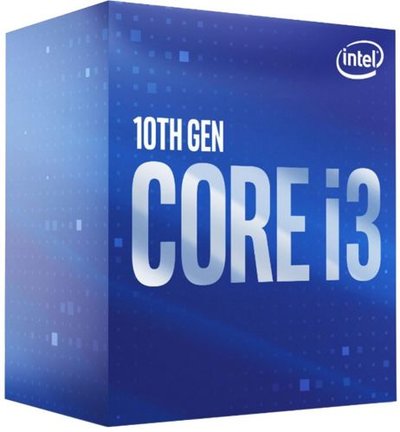Intel Процессор Intel BX8070110100 Comet Lake 4C/8T 3.6-4.3GHz (LGA1200, DMI 8GT/s, L3 6MB, UHD 630 1.1GHz, 14nm, 65W) Box Core i3-10100 BX8070110100