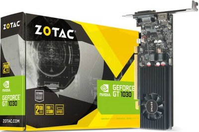 Zotac Видеокарта PCI-E Zotac ZT-P10300A-10L 2GB GDDR5 64bit 16nm 1227/6008MHz DVI-D(HDCP)/HDMI RTL GeForce GT 1030 ZT-P10300A-10L