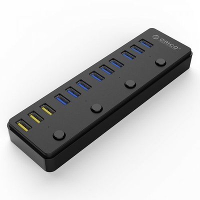 Orico Концентратор USB 3.0 Orico P12-U3-BK 