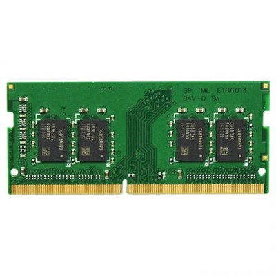 Synology Модуль памяти Synology DDR4-2666 non-ECC unbuffered SO-DIMM 260pin 1.2V, для моделей RS820RP+, RS820+, DVA3219 D4NESO-2666-4G 