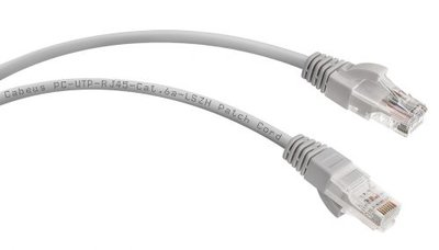 Cabeus Кабель патч-корд UTP 6a кат. 1м. Cabeus PC-UTP-RJ45-Cat.6a-1m-LSZH 