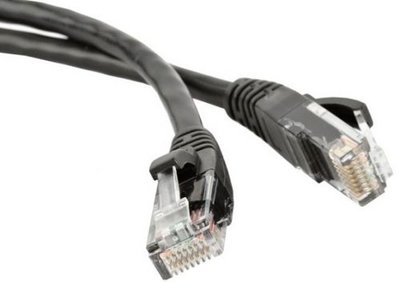 TWT Кабель патч-корд UTP 5e кат. 20м. TWT TWT-45-45-20-BK 