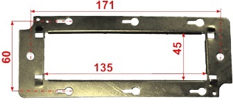 LANMASTER Суппорт Lanmaster LAN-MF45x135 