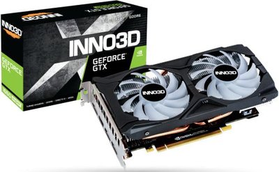 Inno3D Видеокарта PCI-E Inno3D N166S2-06D6X-1712VA15LB 6GB GDDR6 192bit 12nm 1530/14000MHz HDMI/3*DP RTL GeForce GTX 1660 Super N166S2-06D6X-1712VA15LB