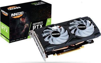 Inno3D Видеокарта PCI-E Inno3D N20602-06D6X-1710VA15LB 6GB GDDR6 192bit 12nm 1365/14000MHz HDMI/4*DP GeForce RTX 2060 N20602-06D6X-1710VA15LB