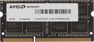 Amd Модуль памяти SODIMM DDR3 8GB AMD 1600MHz, PC3-12800, CL11, 1.5V, Non-ECC, RTL R538G1601S2S-U 