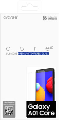 Samsung Защитное стекло Samsung araree by KDLAB Galaxy A01 Core прозрачная 1шт. (GP-TTA013KDATR) 