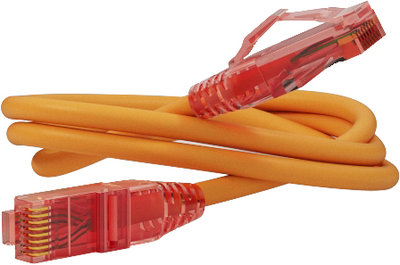 Hyperline Кабель патч-корд UTP 5e кат. 0,5м. Hyperline PC-LPM-UTP-RJ45-RJ45-C5e-0.5M-LSZH-OR 