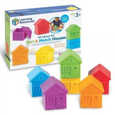 Learning Resources Развивающая игрушка Learning Resources Домики для сортировки 12 шт. LER3370