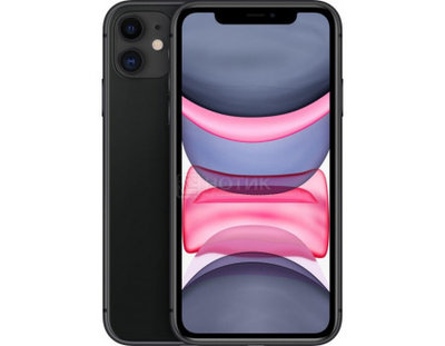 Apple Смартфон Apple iPhone 11 256Gb Black (iOS 14/A13 Bionic 2650MHz/6.10" 1792x828/4096Mb/256Gb/4G LTE ) [MHDP3RU/A] MHDP3RU/A