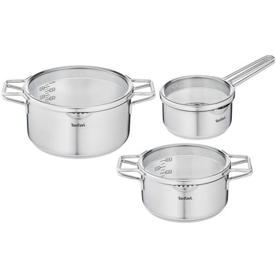 Tefal Набор посуды (нержавейка) Tefal 6 предметов Nordica (H852S325) 