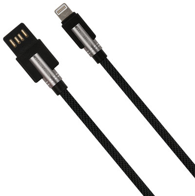 RedLine Дата-кабель RedLine Lightning 1.5А Black + жесткий футляр 