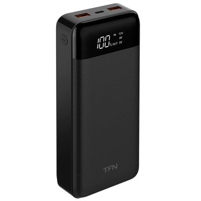 TFN Внешний аккумулятор TFN Slim Duo LCD PD 20000 мАч черный (PB-233-BK) 